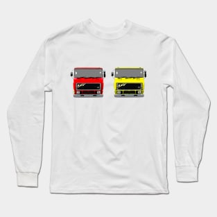 red lorry yellow lorry classic 1980s ERF Long Sleeve T-Shirt